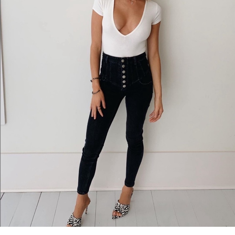 Marissa Webb Corset Jean as seen on Kristen Cavallari size 26